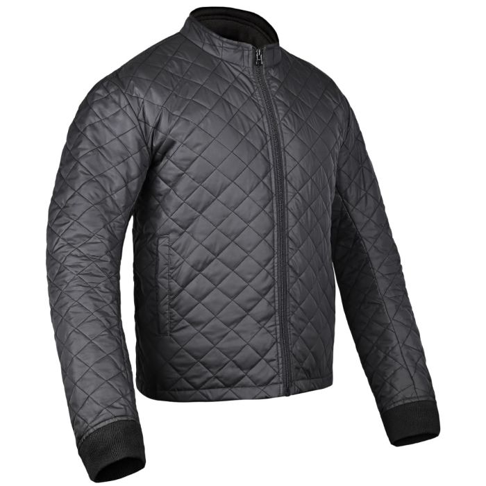 Allextreme Winter Liner for Riding Jacket Quilted Full Sleeved Thermal Running Softshell Windbreaker Jackets (2XL, Black)