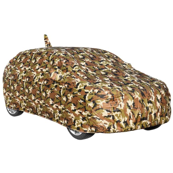 Allextreme D5055 100% Waterproof Car Body Cover Compatible for Maruti Suzuki Dzire 3 Layers UV & Rain Protection Triple Stitched Bottom Elastic with Mirror Pockets (Military/Camouflage Design)