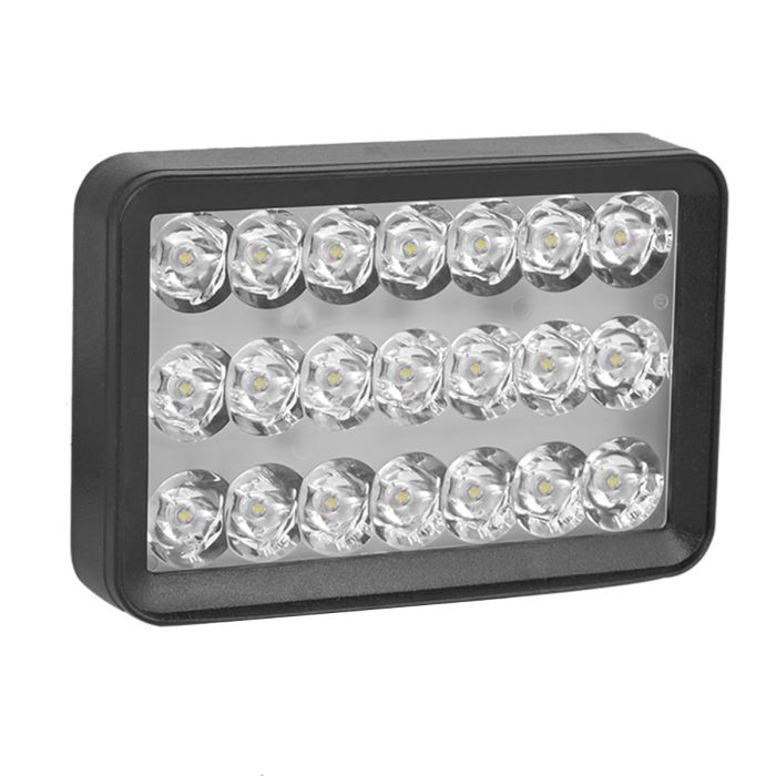 Allextreme 24W LED Fog Lamp 9-85V DC Power 6000 Lm High Brightness Bar Lights External Spotlight with Mounting Bracket Universal Fit for All Cars and Bikes (White, Pack of 1)