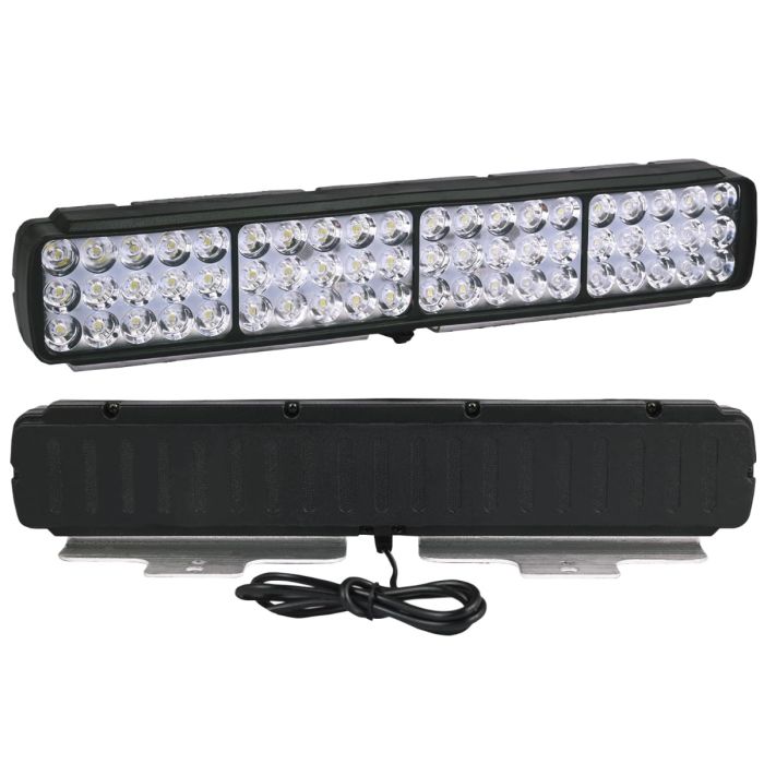 Allextreme 24W LED Fog Lamp 9-85V DC Power 9000 Lm High Brightness Bar Lights External Spotlight with Mounting Bracket Universal Fit for All Cars and Bikes (Yellow/Warm White, Pack of 1)