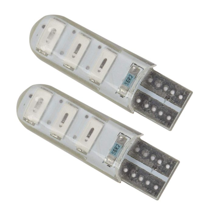 AllExtreme ALXTPL67 Universal T10 LED Parking Light 6 SMD Super Bright Interior Pilot License Plate Dome Indicator Lamp Bulb for Car Bike and Motorcycle (3W, Blue, 2 PCS)