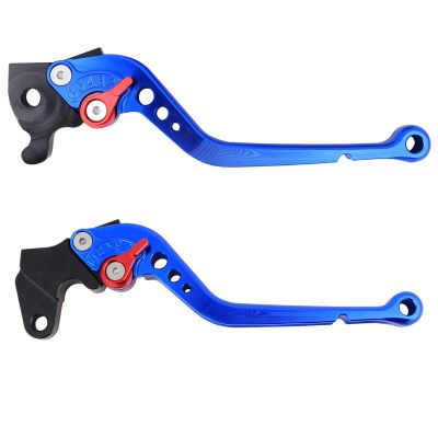 Allextreme EXCLL01B Clutch Brake Lever Heavy Duty 6 Positions Adjustment for Activa (Blue, 2 Pcs)