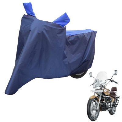 Allextreme XL-7009 Full Bike Body Cover Water Resistant Dustproof Rustproof UV Protection Cover Compatible for Royal Enfield Bullet Avenger Karishma and above Size (Navy Blue & Blue, X-Large)
