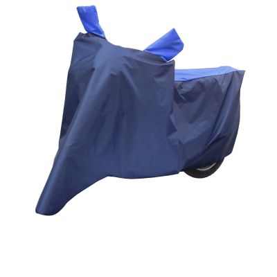Allextreme L-7009 Full Bike Body Cover Water Resistant Dustproof Rustproof UV Protection Cover Compatible for Pulsar above 180cc and Upto Royal Enfield Bullet Size (Navy Blue & Blue, Large)