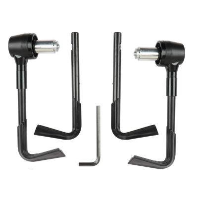 Allextreme EXBHDCB 7/8" CNC Protector Handlebar Brake Clutch Lever Protection Guard Compatible for Bullet Bajaj TVS Yamaha and Other Bikes (Black)