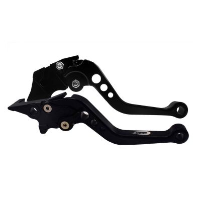 AllExtreme EXPLBL2 Clutch Brake Lever Heavy Duty Universal 6 Positions Adjustment for Sports Bike and Motorcycles Pulsar (Black 2 PCS)