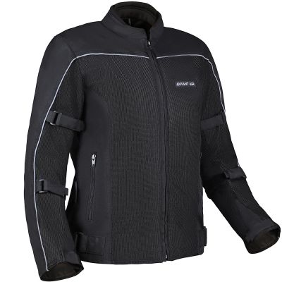 Allextreme AVIANT AIR Women Bike Riding Jacket CE Level 2 Certified Armour Protector Elbows Shoulders Protection Mesh Fabric Motorcycle Rider Gear (S, All Black)