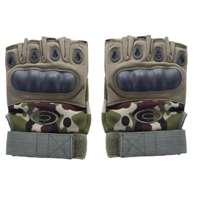 Allextreme EXLGHA1 Multipurpose Unisex Bike Racing Half Finger Gloves Breathable Comfortable Hand Gloves for Gym Biking Sports Cycling and Riding (Large, Army Green)