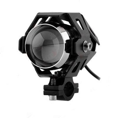 AllExtreme EXU5BW1 U5 CREE LED Fog Light Work Lamp with Hi/Low, Flashing Beam for Cars and Motorcycles (10W, White Light, 1 PC)