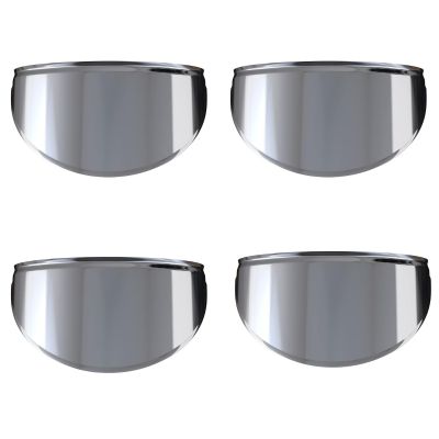 Allextreme Metallic Indicator Shades Set of Heavy Metal, Waterproof & Chrome Finished Light Shield Compatible With Bikes (4pcs)