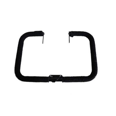 AllExtreme EXHLGR Heavy Duty Metal Leg Guard Front Bike Safety Crash Bar with Wrapped Rope Compatible for BS3, BS4 and BS6 Model Royal Enfield Bullet 350cc and 500cc (Black)
