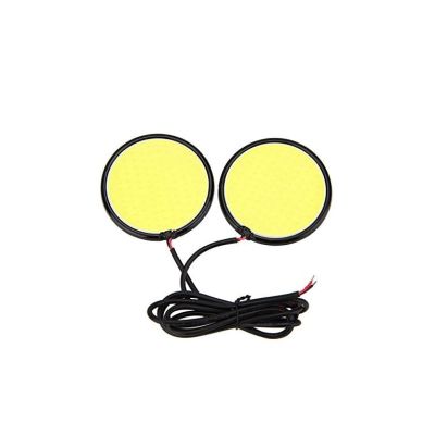 AllExtreme EXWFWI2 Super Bright 3.26 Inch diameter Round COB LED Switchback Daytime Running Lights Waterproof Signal Lights Without Indicator For Car Trucks Motorcycles Boats (26W, White, Pack of 2)