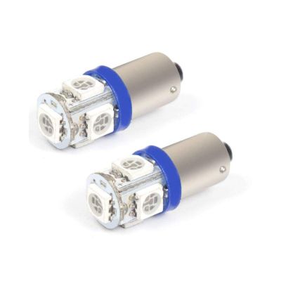 Allextreme EX2BT10 LED Parking Light Super Bright 5 SMD Interior Pilot License Plate Dome Indicator Lamp Bulb for Car Bike and Motorcycle (Blue)