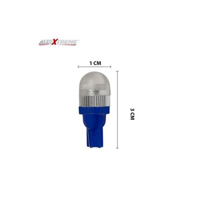 Allextreme EXT10CB Universal T10 LED Parking Light Super Bright Interior Pilot License Plate Dome Indicator Lamp Bulb for Car Bike and Motorcycle (2W, Blue, 2 PCS)