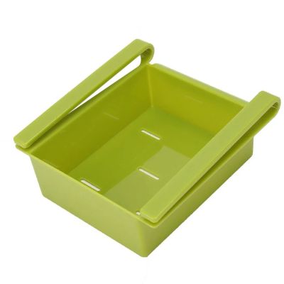 AllExtreme EX01UN New Economic Refrigerator Storage Box Fresh Spacer Layer Multi-Purpose Storage Creative Kitchen Supplies Twitch Type Glove Box Random Color