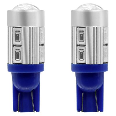 Allextreme EXBA9SBL LED Parking Light Super Bright Interior Pilot License Plate Dome Indicator Lamp Bulb for Car Bike and Motorcycle (3W, Blue, 2 PCS)