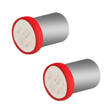 Allextreme EXBA9SG8 BA9S LED Parking Light Super Bright Car Interior License Plate Wedge Dome Trunk Dashboard Bulb for Car Bike and Motorcycle (3W, Red, 2 PCS)