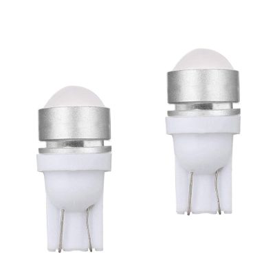 Allextreme EXT10CW Universal T10 LED Parking Light Ceramic Super Bright Interior Pilot License Plate Dome Indicator Lamp Bulb for Car Bike and Motorcycle (1W, White, 2 PCS)