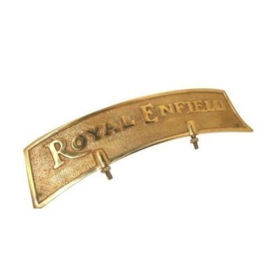 AllExtreme EXFF172 Brass Metal Front Fender Plate Motorcycle Decorative Accessory Sharply Finished Embossed Offers Vintage & Retro Look (‎100 gm)