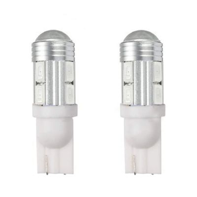 Allextreme EXT10W4 Universal T10 LED Parking Light 6 SMD Super Bright Interior Pilot License Plate Dome Indicator Lamp Bulb for Car Bike and Motorcycle (0.7W, White, 2 PCS)