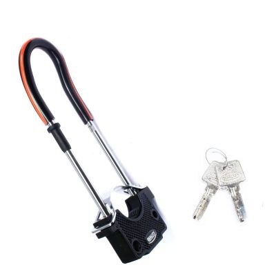 Allextreme EXSSUSL Heavy Duty U Lock, Shocker Lock for with Transit Frame Mount Bracket