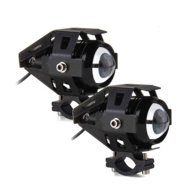 AllExtreme EXU5MW2 U5 Mini CREE LED Fog Light Work Lamp with Hi/Low, Flashing Beam for Cars ATV SUV Truck and Motorcycles (10W, White Light, 2 PCS)