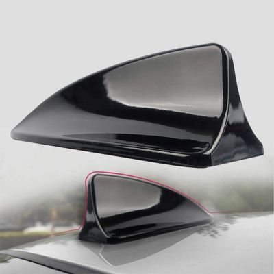 AllExtreme Car Shark Fin Roof Antenna Radio FM/AM Car Accessories Decorater Universal for Car (Black)