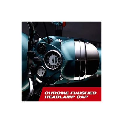 Allextreme EXMHC184 Metal Headlamp Cap Waterproof & Chrome Finished Headlight Shade Compatible with Bikes (Silver, 1pc)