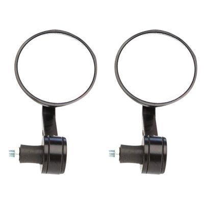 AllExtreme EX78RBM Universal 7/8 Inch Handlebar Motorcycle Rear View Side Mirrors Set Compatible for Bullet Classic Electra Standard 350cc & 500cc (Black, 2 PCS)