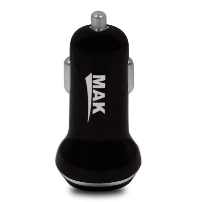 AllExtreme 3.1A Dual USB Port High Speed Travel Smart Car Charger for All Android and iPhone Devices (Black)