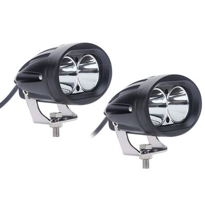 AllExtreme EX4DPL2 4 Inch Oval CREE LED SMD Projector Fog Lamp with Spot Flood Beam for Car & Motorcycle (20W, White Light, 2 PCS)
