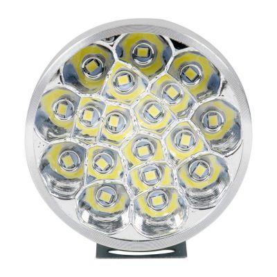 Allextreme EX18RF1 18 LED Round Fog Light Spot Beam Waterproof Pod Driving Work Lamp for Motorcycle and Cars (27W, White Light, 1 PC)