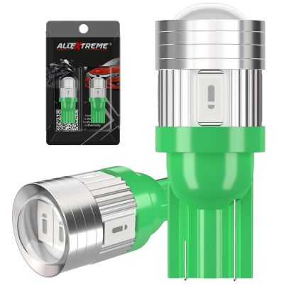 Allextreme EXT103G Universal T10 LED Parking Light 5 SMD Super Bright Interior Pilot License Plate Dome Indicator Lamp Bulb for Car Bike and Motorcycle (3W, Green, 2 PCS)