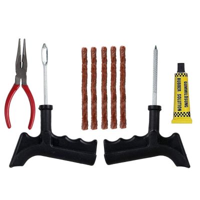 AllExtreme Universal Tubeless Tyre Puncture Repair Kit Flat Tire Puncher Patch Tools (Model 5)