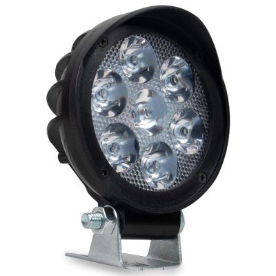Allextreme EX7RF1P 6 LED Round Fog Light 3 inches Waterproof Flood Lamp with Adjustable Mounting Brackets for Motorcycle/Bike and Cars (10W, White Light, 1 PC)