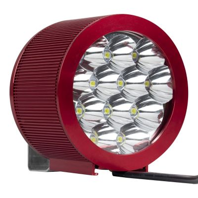 Allextreme EX12FH1 12 LED Fog Light with Attached High Decibel Loud Sound Horn for Motorcycle and Cars (Random Colors, 1 PC)