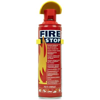 AllExtreme EXAFE1P All Purpose Fire Extinguisher Classes ABCK Gasoline, Kitchen Grease Oil and Fats, Electric and Wood Fires for Home Apartment Office Boat Car Bike (500ml)