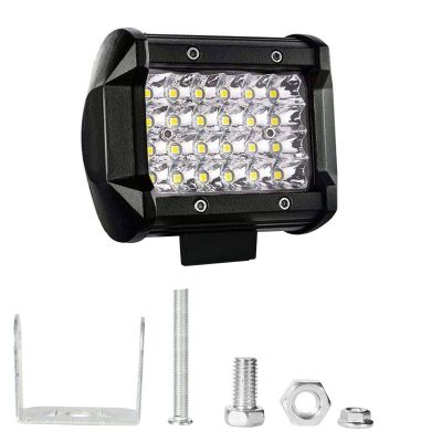 Allextreme EX24F1P 24 LED Fog Light Bar Waterproof 4 Inch CREE Cube Work Light for Bike Cars and Motorcycle (72W, White Light, 1 PC)