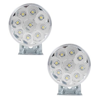 Allextreme EX9SFW2 9 LED Round Fog Light 3 Inches Off Road Driving Lamp for Motorcycle, Car and Bikes (9W, White Light, 2 Pcs)