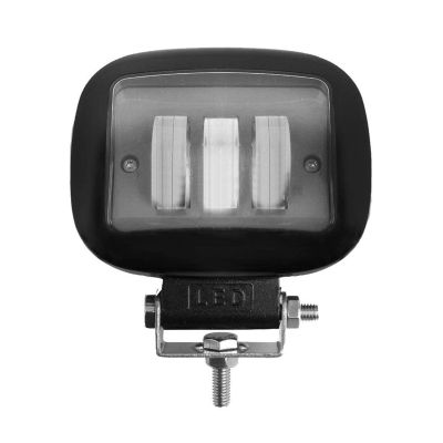 Allextreme EX3FB1P 40W 3 LED Headlight Lamp Universal Water Resistant Off Road Driving Fog Light with Mounting Brackets for Thar Wrangler SUV (White, 1 PC, 6 Months Warranty)