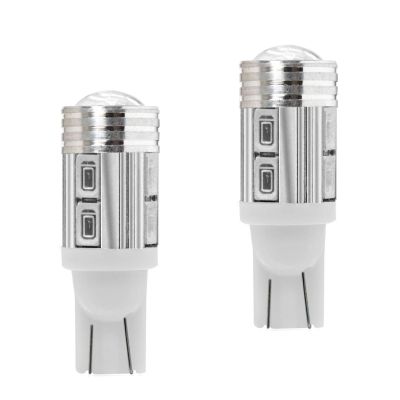 Allextreme EXT10W8 Universal T10 LED Parking Light 6 SMD Super Bright Interior Pilot License Plate Dome Indicator Lamp Bulb for Car Bike and Motorcycle (0.7W, White, 2 PCS)