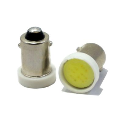 Allextreme EXBA9SW4 BA9S LED Parking Light 5 SMD Car Interior License Plate Wedge Dome Trunk Dashboard Bulb for Car Bike and Motorcycle (1W, White, 2 Piece)