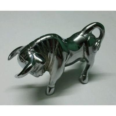 AllExtreme EXWFFS Front Fender Bull for Cruiser Motorcycles (Silver)