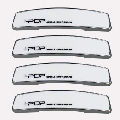 AllExtreme EXCDG4W Car Door Guard Edge Defender Crash Scratch Protector Plastic Trim Molding Side Sticker (White, 4 Pcs)