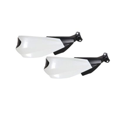 AllExtreme EXHGDW1 Universal Bike Handlebar Handguard Finger Brush Wind Protector Compatible for Duke 125, 200, 250 & 390 Motorcycles (White)