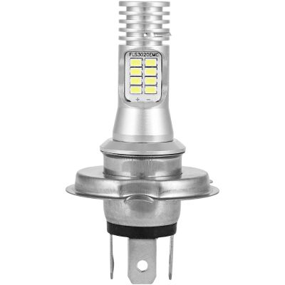 Allextreme EXM11R1 H4 High Brightness COB LED Headlight Bulb 1200LM Waterproof Head Lamp Bulb for Cars and Motorcycles (9W, White Light, 1 PC)