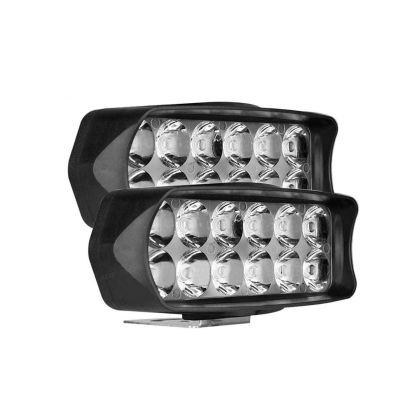 Allextreme EXL22W2 Imported Universal 12 LED Fog Light Off/On Road Driving Work Lamp for Bike Cars and Motorcycle (18W, White Light, 2 PCS, 6 Months Warranty)