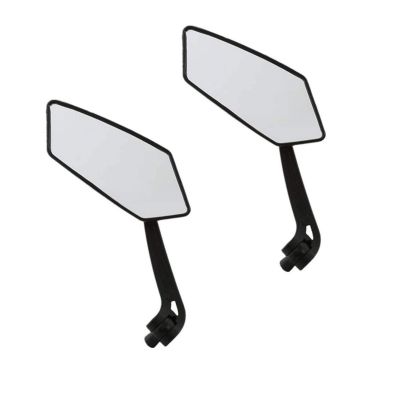 AllExtreme EXSBM02 Universal Bar End Convex Side Angular Mirrors Motorcycle Rear View Mirror For Mountain Bike Scooter Motorbike