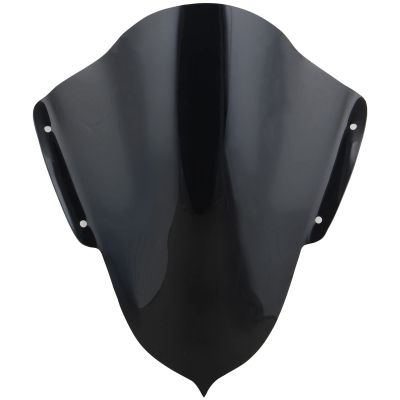 AllExtreme EXPVR15 Plastic Windscreen Visor Front Fairing Windshield Baffle Wind Deflectors for Yamaha R15 V3 (New Version) (Black)