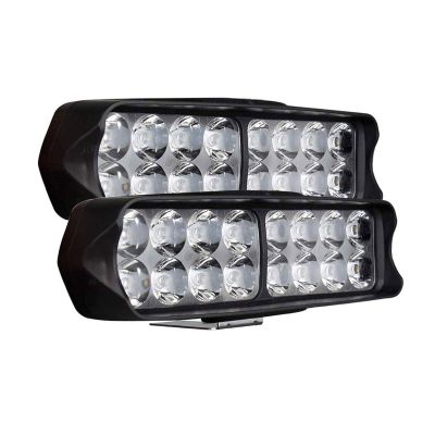 Allextreme EX16SW2 Imported Universal 16 LED Fog Light Off/On Road Driving Work Lamp for Bike Cars and Motorcycle (48W, White Light, 2 PCS)